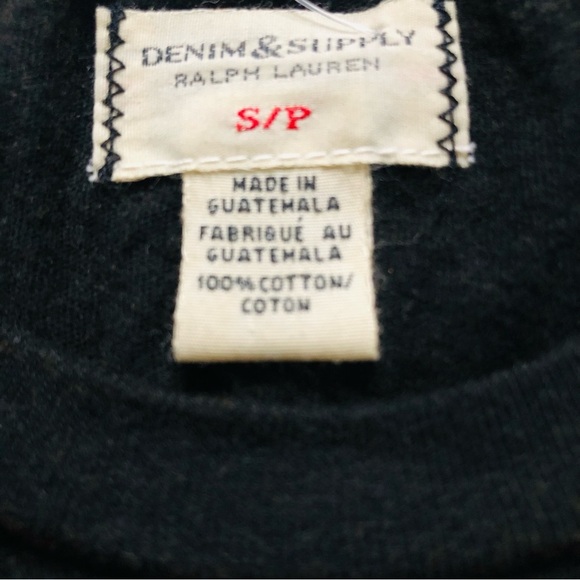 Ralph Lauren Denim & Supply New York City Cut Off Tank Top in Black Size S - Picture 4 of 7